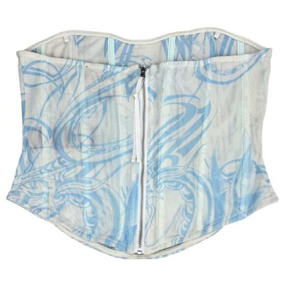 MIAOU X UO Exclusive Peri Tattoo Mesh Corset Size Medium - Picture 7 of 7